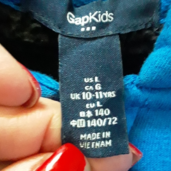 FLASH SALE .NEW Gap Kids blue plush hoodie jacket - Picture 3 of 6